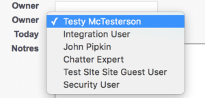 A picklist on a Visualforce page