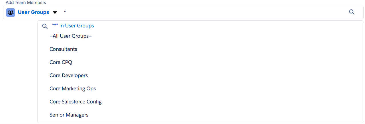 Polymorphic Lookup Component - Selecting User Groups