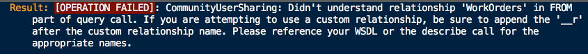 Relationship Error