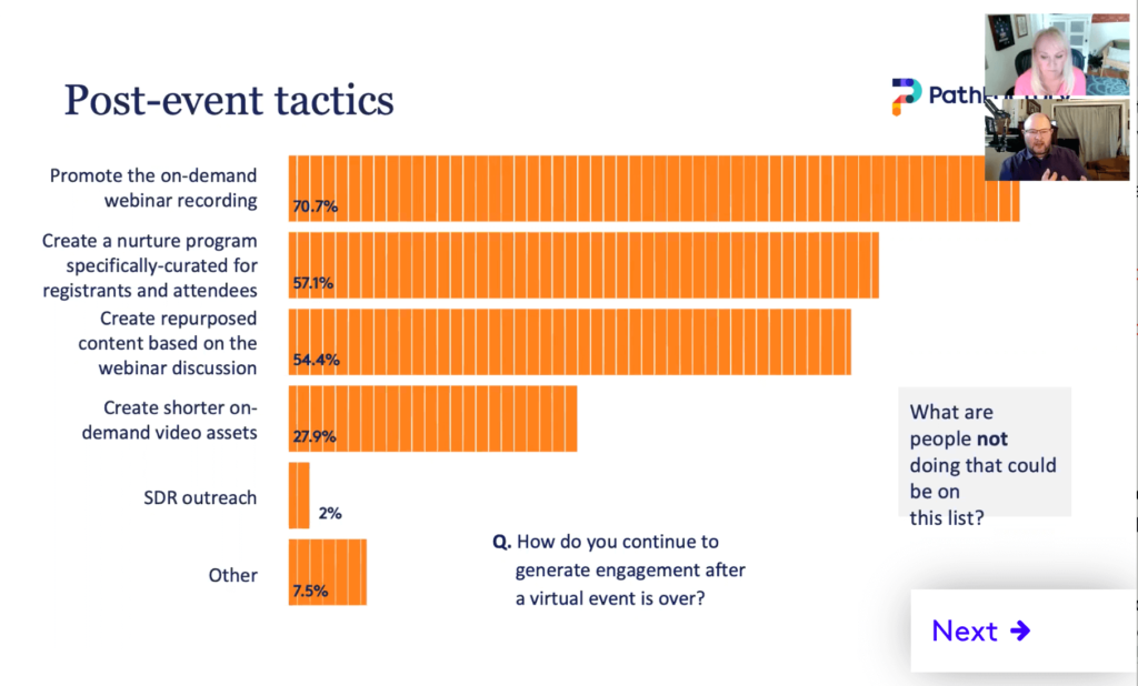 PathFinders "Improving the Virtual Experience" Post Event Tactics